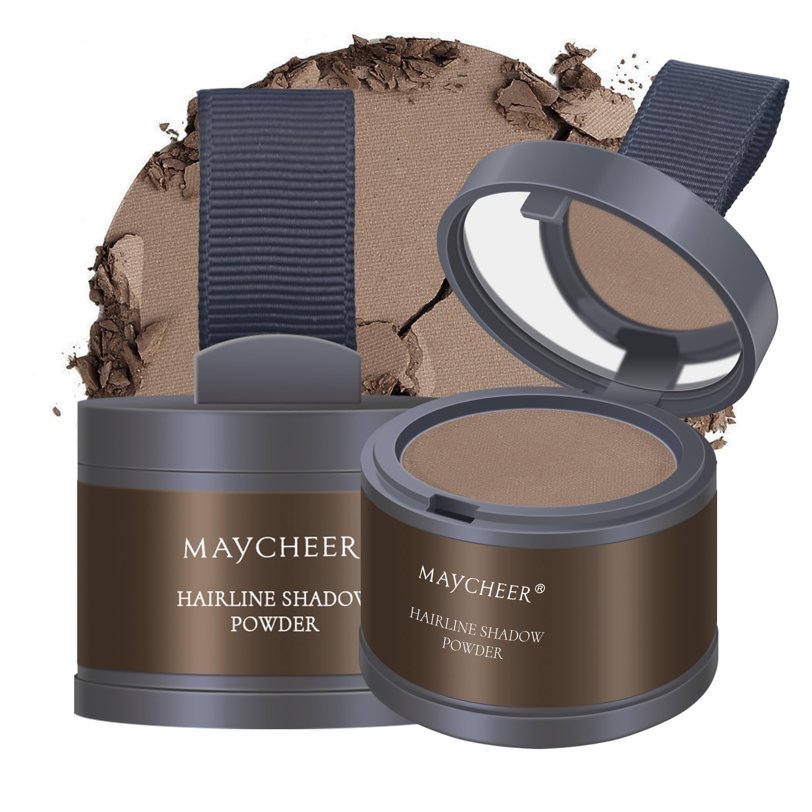 FREEORR Root Touch Up Powder for Thinning Hair - Hairline Shadow and Gray Coverage #01 Dark Brown